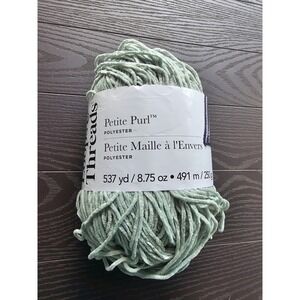 Loops & Threads Petite Purl Yarn Jadeite Green 8.75oz‎ 537yd Medium 4 Polyester
